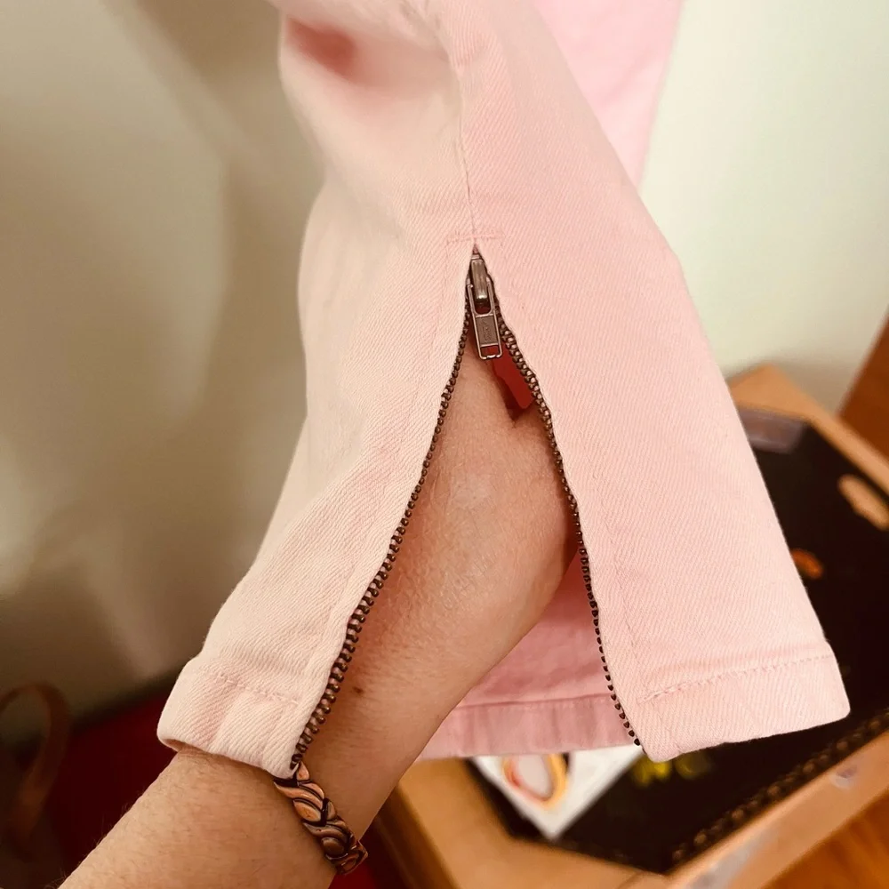 Lauren Jeans Co. Straight Leg Jeans Cotton Pink - Picture 4 of 7